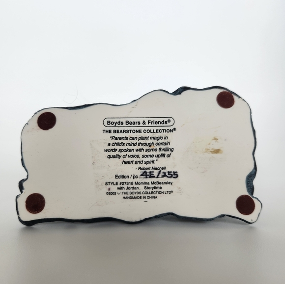 Boyd's Bears&Friends The Bearstone Collection Momma McBearsley PhotoFrame/Figure - Picture 11 of 11